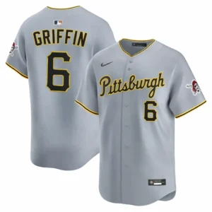 Konnor Griffin Pittsburgh Pirates Gray Road Limited Jersey
