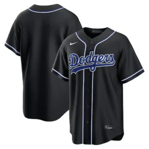 Los Angeles Dodgers Fashion Black Out Jersey