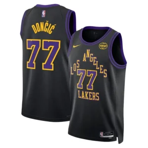 Luka Doncic Lakers 2025-26 Black City Edition Jersey