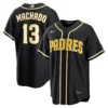 Manny Machado San Diego Padres Fashion Black Out Jersey