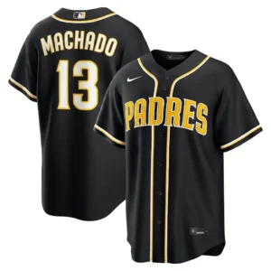 Manny Machado San Diego Padres Fashion Black Out Jersey