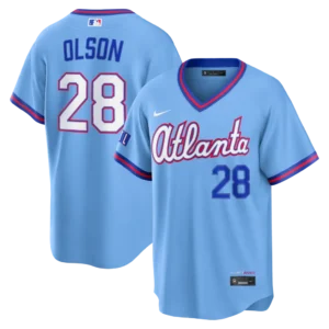 Men's Atlanta Braves Matt Olson Nike Powder Blue 2026 City Connect Stadium Jersey
