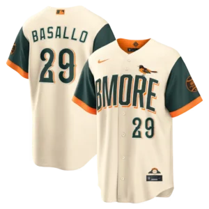 Men's Baltimore Orioles Samuel Basallo Nike Natural 2026 City Connect Stadium Jersey