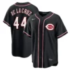 Men's Cincinnati Reds Elly De La Cruz Fashion Black Out Jersey