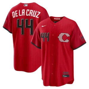 Men's Cincinnati Reds Elly De La Cruz Nike Red 2026 City Connect Stadium Jersey