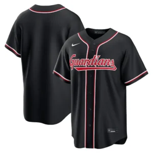 Men's Cleveland Guardians Fashion Black Out Jersey