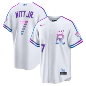 Men's Kansas City Royals Bobby Witt Jr. Nike White 2026 City Connect Stadium Jersey