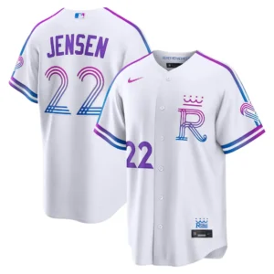 Men's Kansas City Royals Carter Jensen Nike White 2026 City Connect Stadium Jersey