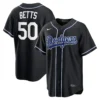 Men's Los Angeles Dodgers Mookie Betts Fashion Black Out Jersey