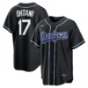 Men's Los Angeles Dodgers Shohei Ohtani Fashion Black Out Jersey