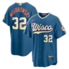Men's Milwaukee Brewers Jacob Misiorowski Nike Mineral Blue 2026 City Connect Stadium Jersey