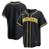 Men's Milwaukee Brewers Nike Fashion Black Out Jersey