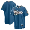 Men's Milwaukee Brewers Nike Mineral Blue 2026 City Connect Stadium Jersey