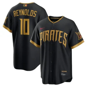 Men's Pittsburgh Pirates Bryan Reynolds Nike Black 2026 City Connect Stadium Jersey