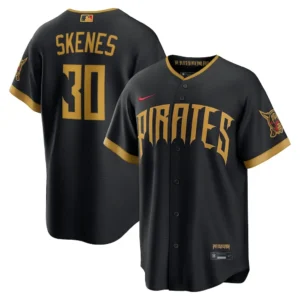 Men's Pittsburgh Pirates Paul Skenes Nike Black 2026 City Connect Stadium Jersey