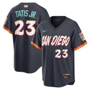 Men's San Diego Padres Fernando Tatis Jr. Nike Obsidian 2026 City Connect Stadium Jersey