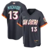 Men's San Diego Padres Manny Machado Nike Obsidian 2026 City Connect Stadium Jersey