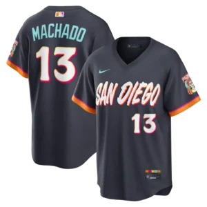Men's San Diego Padres Manny Machado Nike Obsidian 2026 City Connect Stadium Jersey