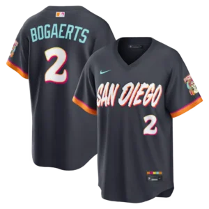Men's San Diego Padres Xander Bogaerts Nike Obsidian 2026 City Connect Stadium Jersey