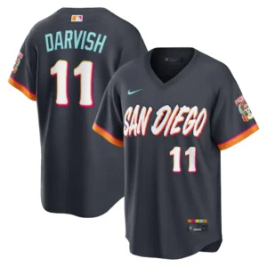 Men's San Diego Padres Yu Darvish Nike Obsidian 2026 City Connect Stadium Jersey