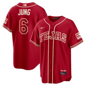 Texas Rangers Josh Jung Red 2026 City Connect Jersey Stitched