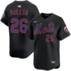 Nolan McLean New York Mets Alternate Black Limited Jersey