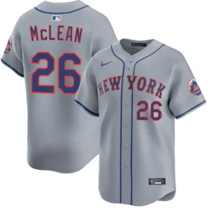 Nolan McLean New York Mets Road Gray Limited Jersey