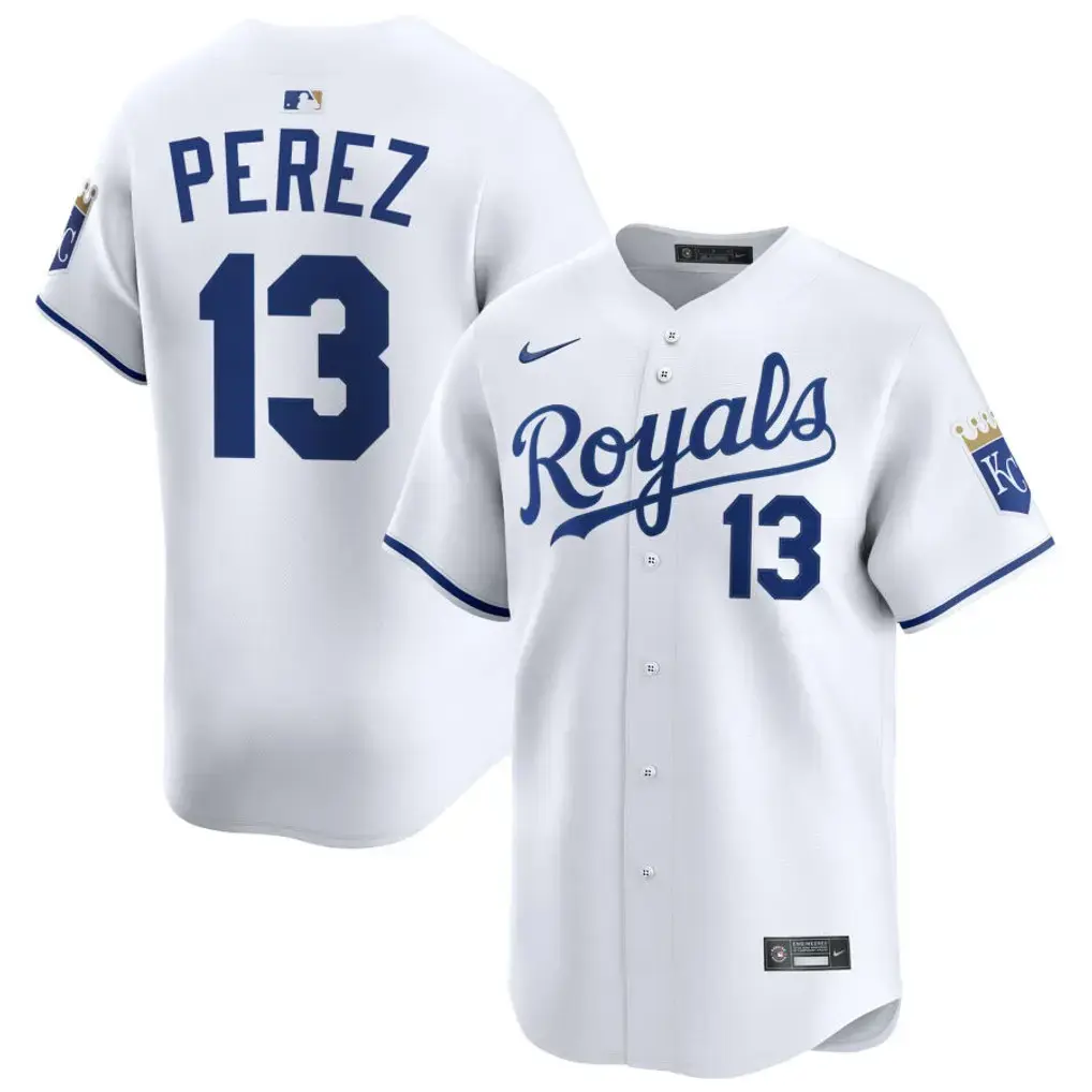 Royals Salvador Perez White Home Jersey Stiched 1 Royals Salvador Perez White Home Jersey Stitched