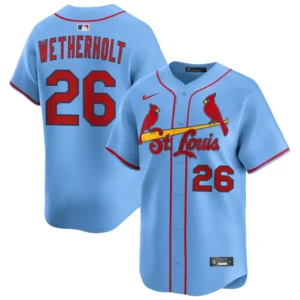 St. Louis Cardinals JJ Wetherholt Blue Jersey