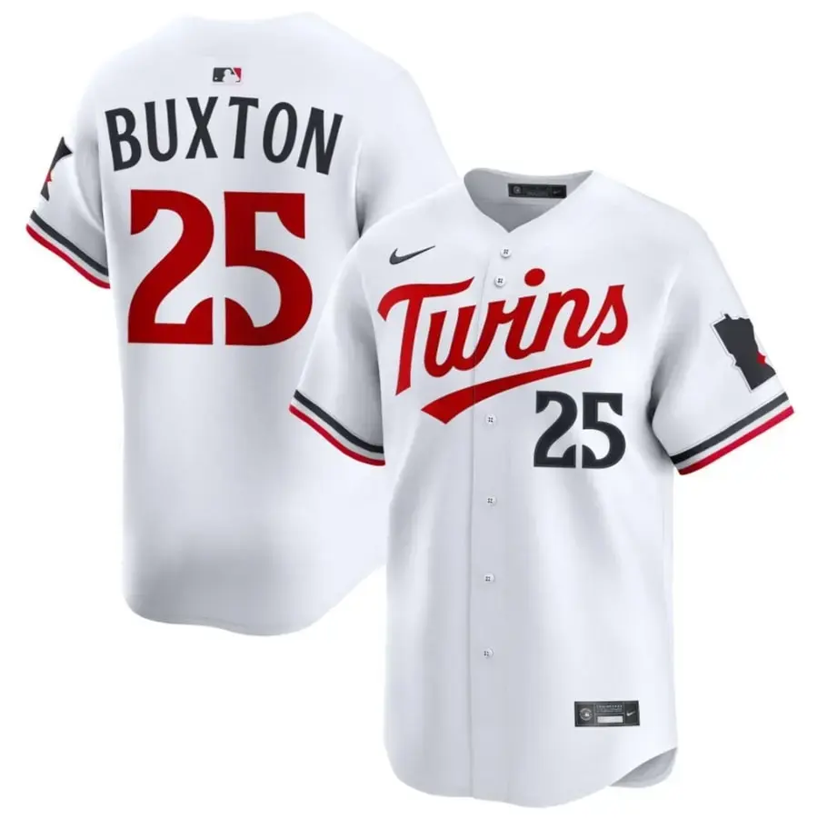 Twins Byron Buxton White Home Limited Jersey Stiched 1 Twins Byron Buxton White Home Limited Jersey Stitched