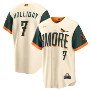 Baltimore Orioles Jackson Holliday Natural 2026 City Connect Jersey Stitched