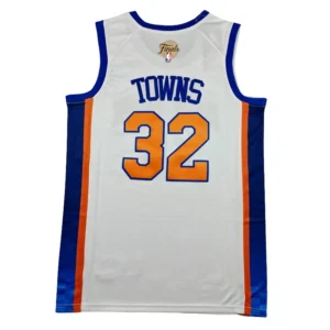 Karl-Anthony Towns Knicks 2026 Finals Patch Sewn Down City Edition Jersey
