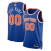 New York Knicks Custom 2026 Finals Patch Blue Sewn Down Jersey