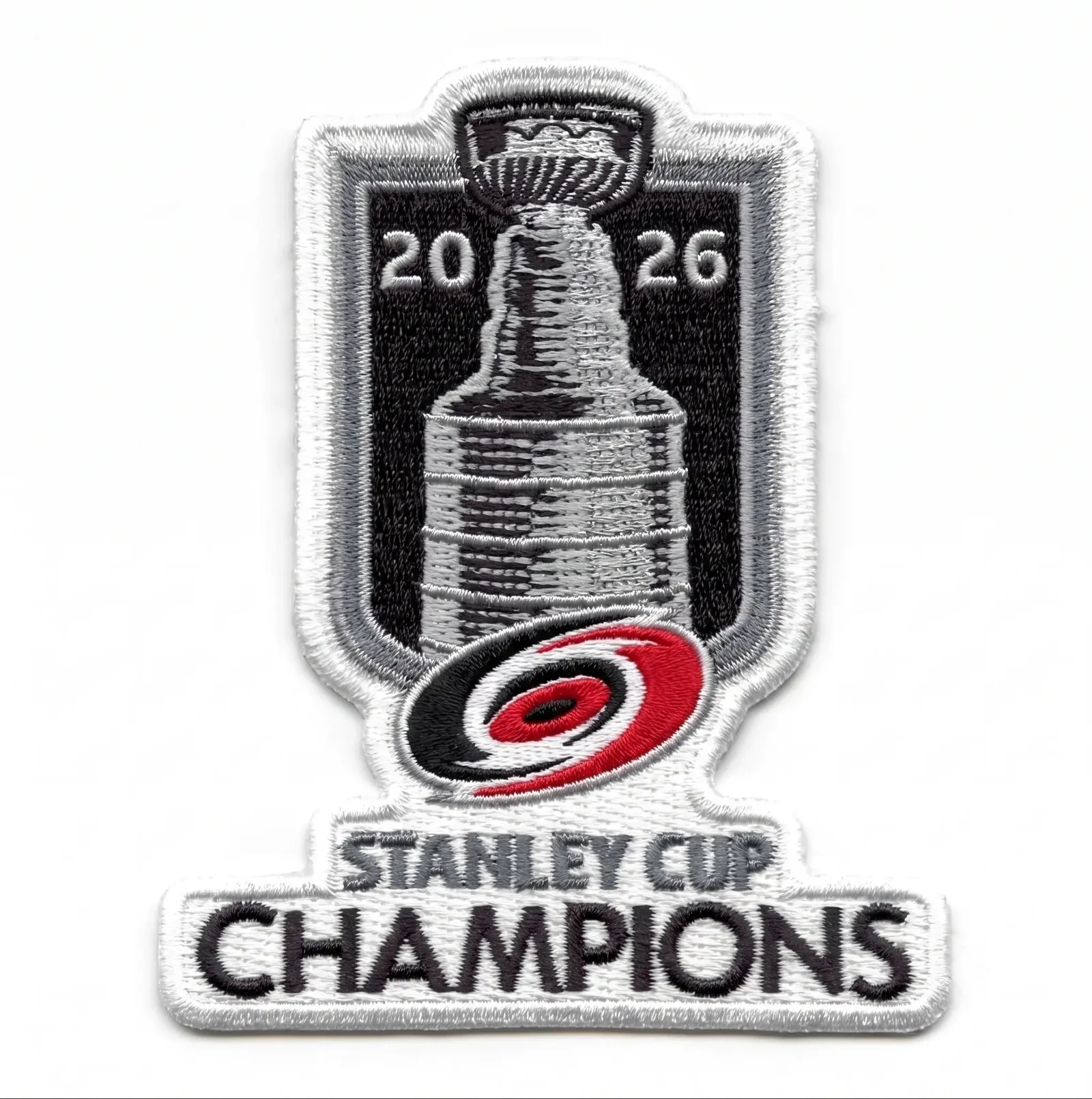 2026 Stanley Cup Final Champions Carolina Hurricanes Jersey Patch 1 2026-NHL-Stanley-Cup-Final-Champions-Carolina-Hurricanes-Jersey-Patch-National-Emblem-7086059