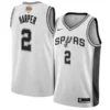 Dylan Harper Spurs White Association Jersey - Stitched Edition