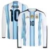 Lionel Messi Argentina National Team adidas 2026 Home Replica Long Sleeve Jersey - White