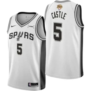 Stephon Castle San Antonio Spurs 2026 Finals Patch Association Jersey - Stitched Edition
