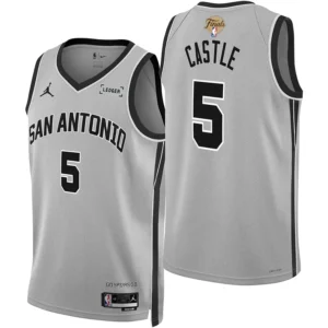 Stephon Castle San Antonio Spurs 2026 Finals Patch Statement Jersey - Stitched Edition