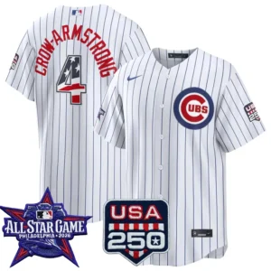 Pete Crow-Armstrong Chicago Cubs 2026 All-Star Stars & Stripes White Stadium Stitched Jersey