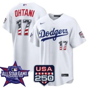 Shohei Ohtani Los Angeles Dodgers 2026 All-Star Stars & Stripes White Stadium Stitched Jersey