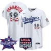 Yoshinobu Yamamoto Los Angeles Dodgers 2026 All-Star Stars & Stripes White Stadium Stitched Jersey
