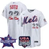 Juan Soto New York Mets 2026 All-Star Stars & Stripes White Stadium Stitched Jersey