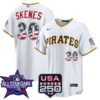 Paul Skenes Pittsburgh Pirates 2026 All-Star Stars & Stripes White Stadium Stitched Jersey