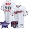 James Wood Washington Nationals 2026 All-Star Stars & Stripes White Stadium Stitched Jersey