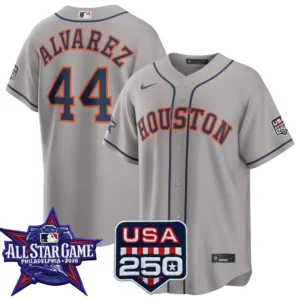 Yordan Alvarez Houston Astros 2026 All-Star Game Gray Stitched Jersey