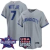 Bobby Witt Jr. Kansas City Royals 2026 All-Star Game Gray Stitched Jersey