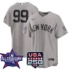 Aaron Judge New York Yankees 2026 All-Star Game Gray Stitched Jersey