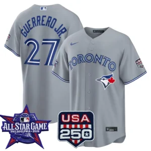 Vladimir Guerrero Jr. Toronto Blue Jays 2026 All-Star Game Gray Stitched Jersey