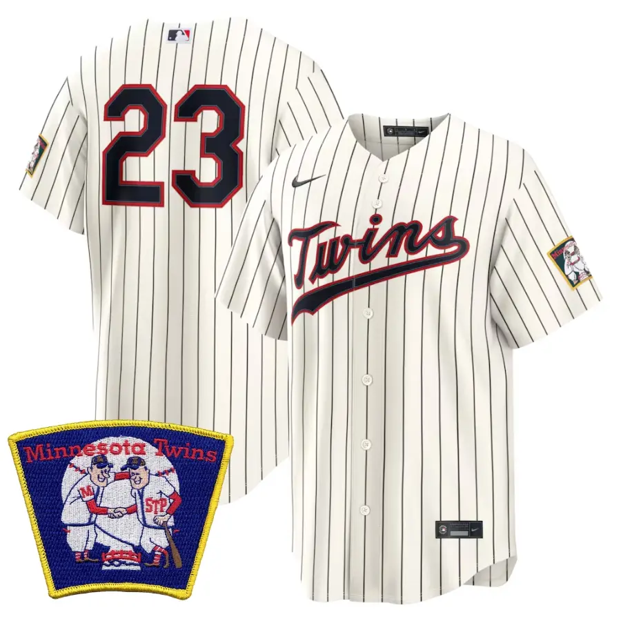 Minnesota Twins Royce Lewis Cream 2026 Field of Dreams Stadium Stitched Jersey 1 Minnesota Twins Royce Lewis Cream 2026 Field of Dreams Stadium Stitched Jersey