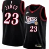 Philadelphia 76ers #23 LeBron James Black 2026 Classic Edition Stitched Jersey